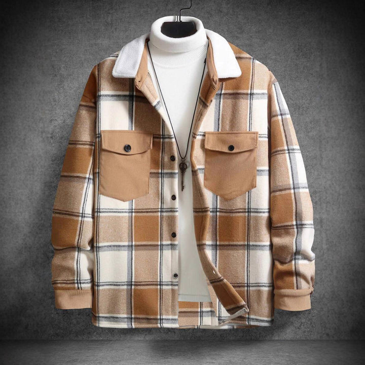 Men's Check Flannel Shirt Lisslune