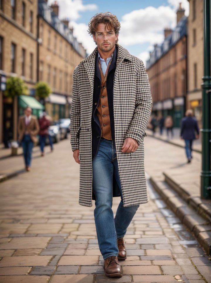 Men's classic wool coat Lisslune