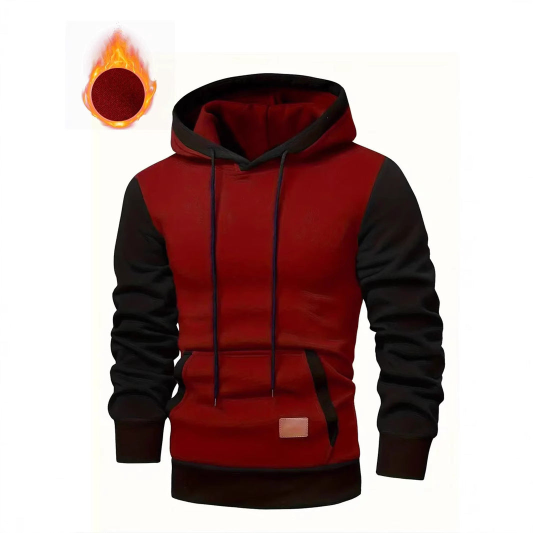 Men's stylish hoodie with practical pockets and contrasting design Lisslune