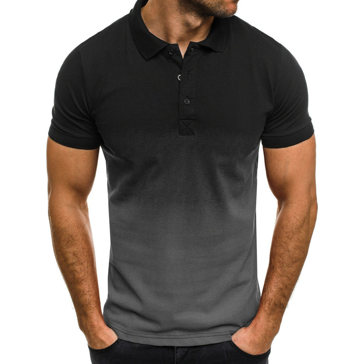 Men's polo shirt with modern gradient and breathable cut Lisslune