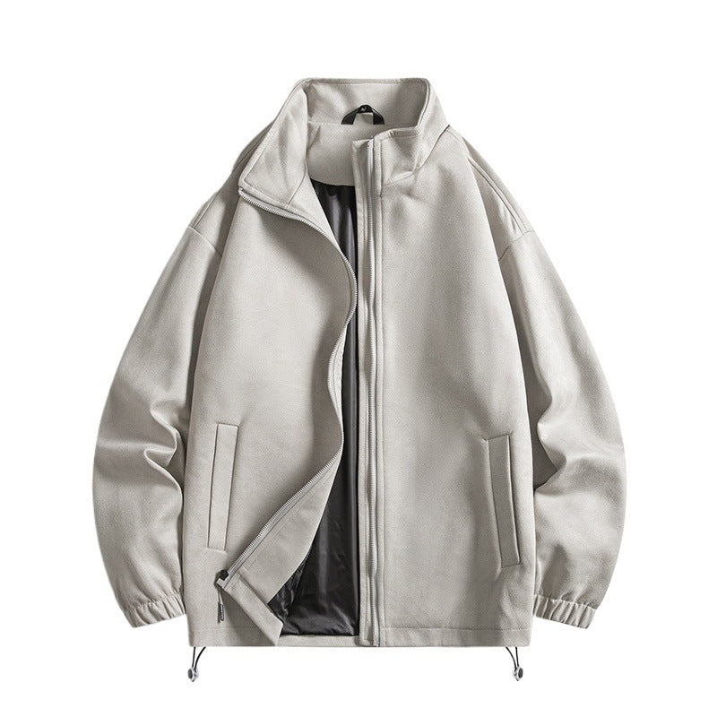 Men's fleece jacket with elastic cuffs and practical pockets Lisslune