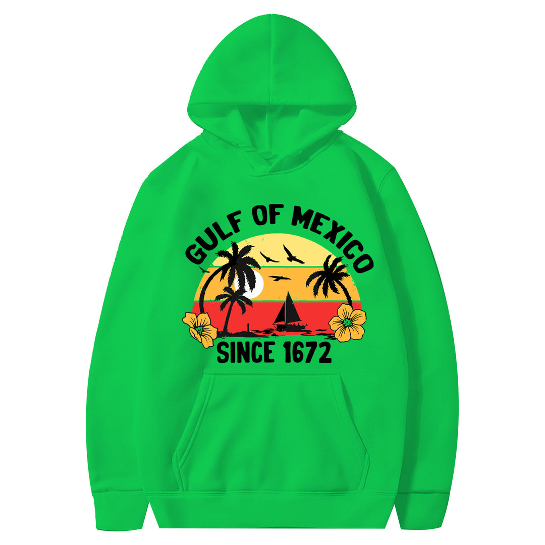 Women's hoodie with creative beach motif and high-quality fabric Lisslune