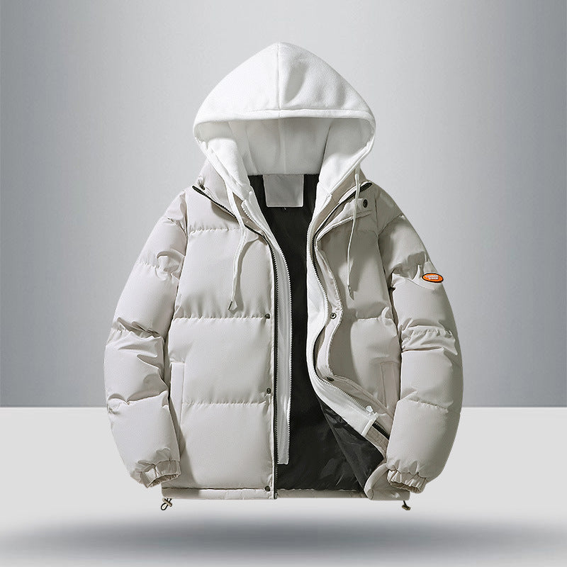 Men's quilted winter jacket with detachable hood and inner lining Lisslune