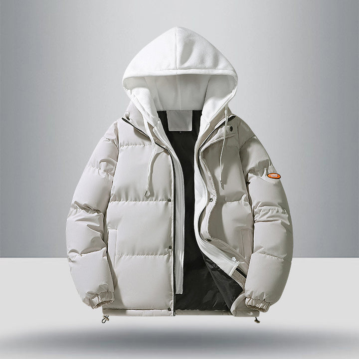 Men's quilted winter jacket with detachable hood and inner lining Lisslune
