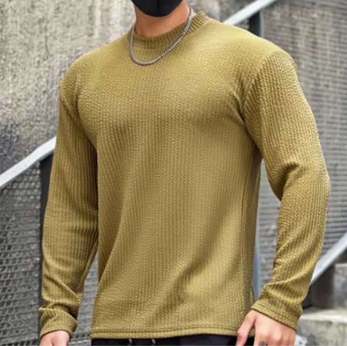 Men's long-sleeve shirt with textured design and modern cut Lisslune
