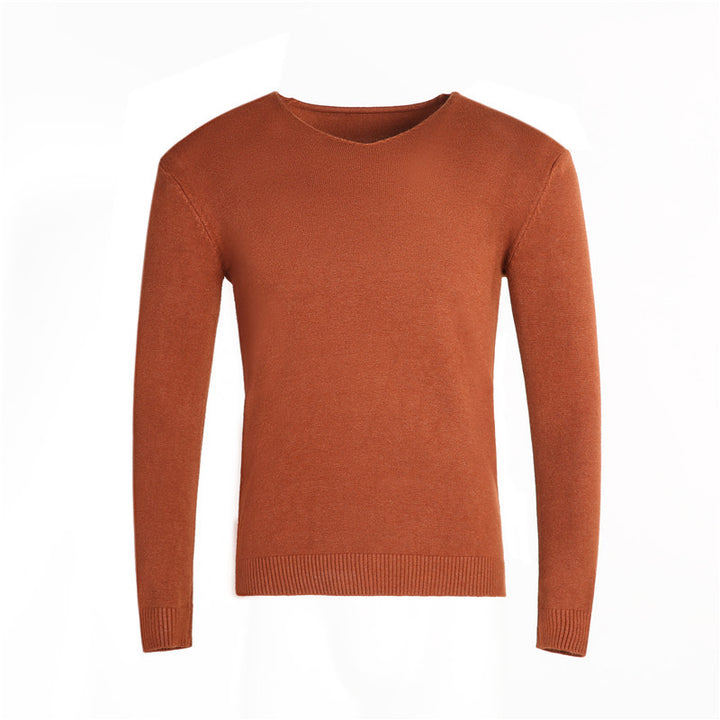 Men's classic V-neck sweater Lisslune