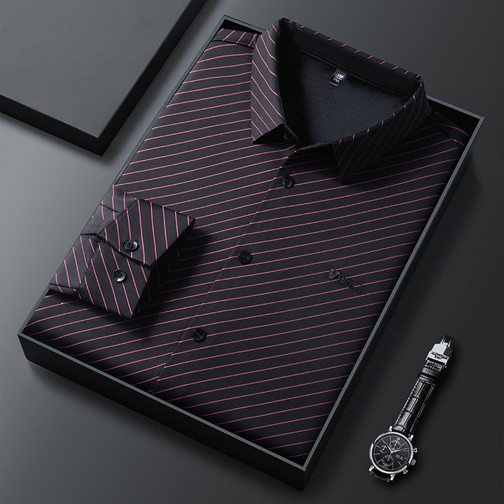 Men's striped business shirt Lisslune