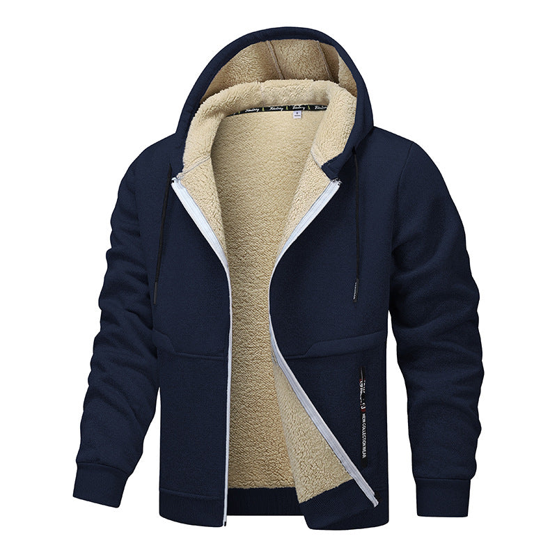 Men's cozy fleece jacket with high thermal insulation Lisslune