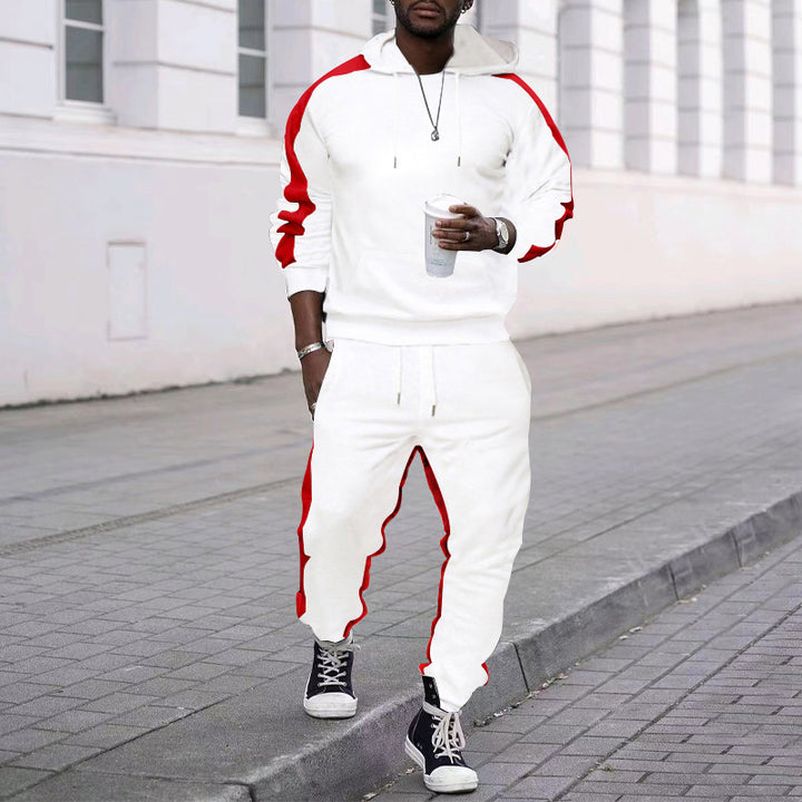 Men's tracksuit with hood and contrasting side elements Lisslune