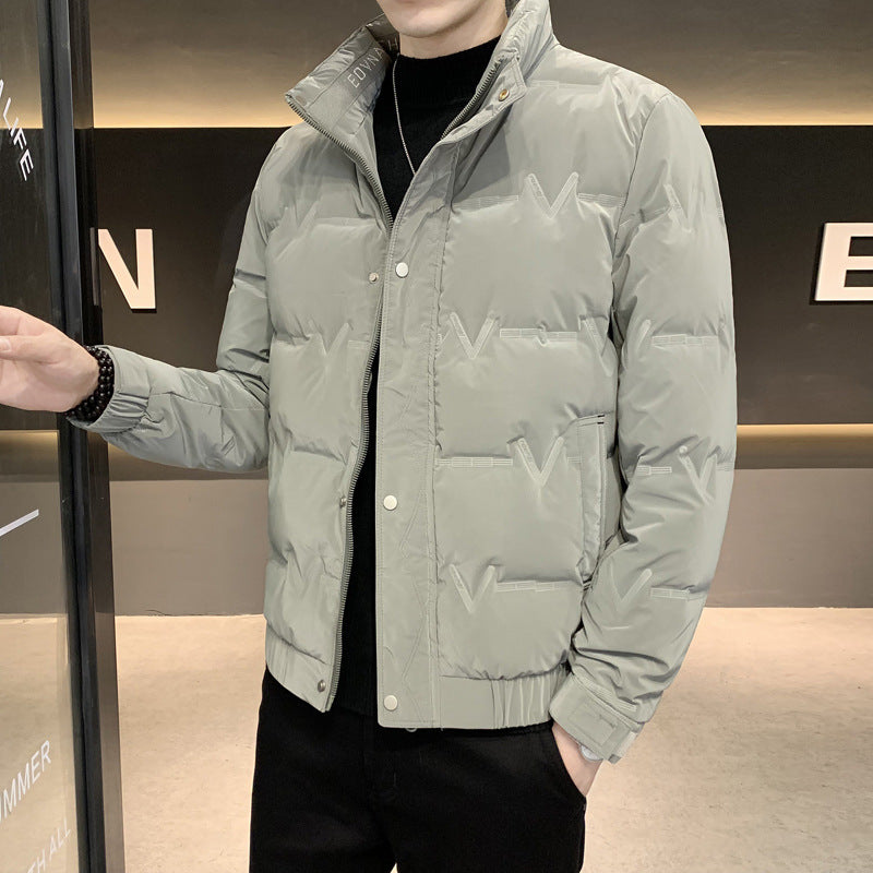 Men's Fashionable Lightweight Padded Jacket with Practical Zipper Lisslune
