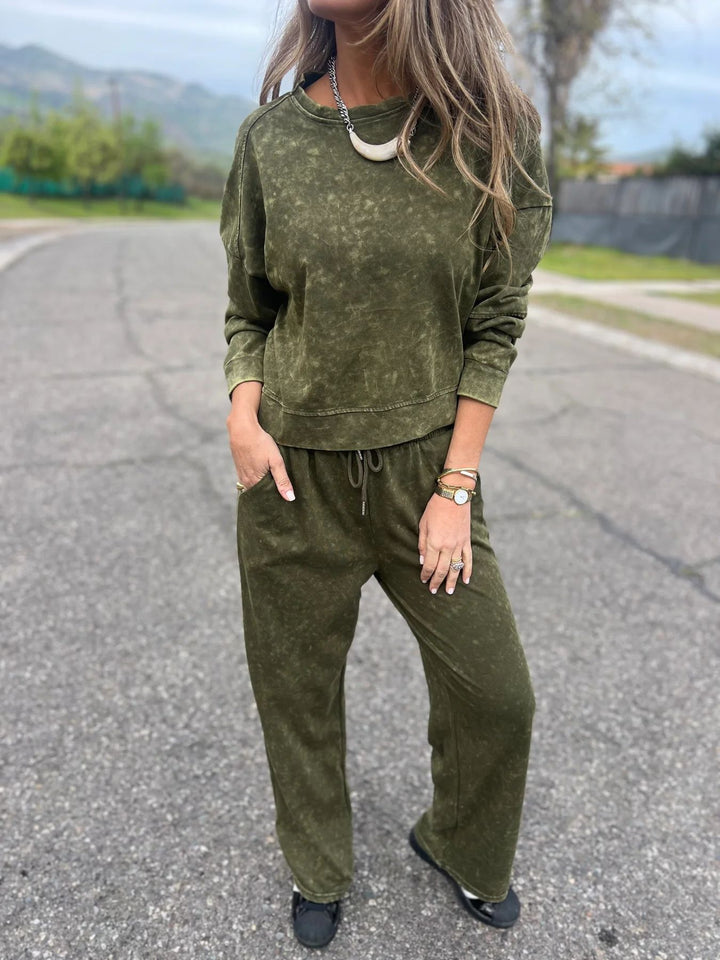 Women Casual Sweatshirt and Jogging Pants Set Lisslune