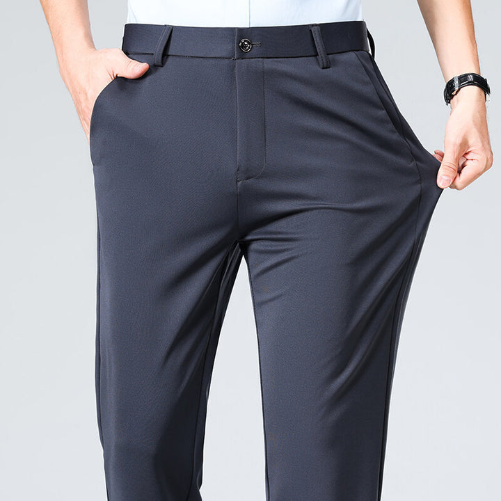 Men's elegant office pants with elastic waistband and breathable material Lisslune