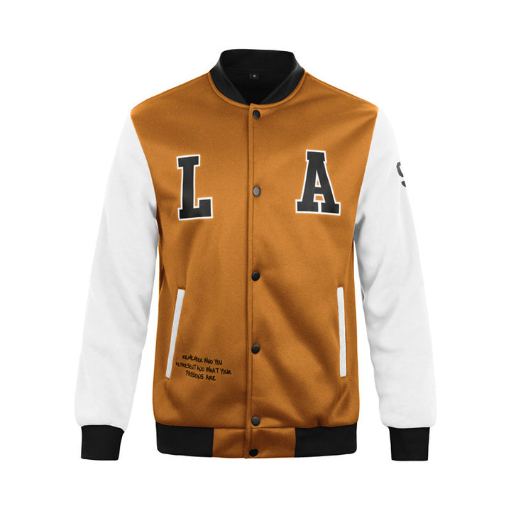 Men's College Jacket with Unique Design Elements Lisslune