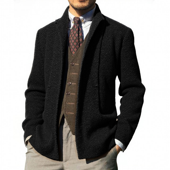 Men's elegant cardigan with modern cut and practical pockets Lisslune