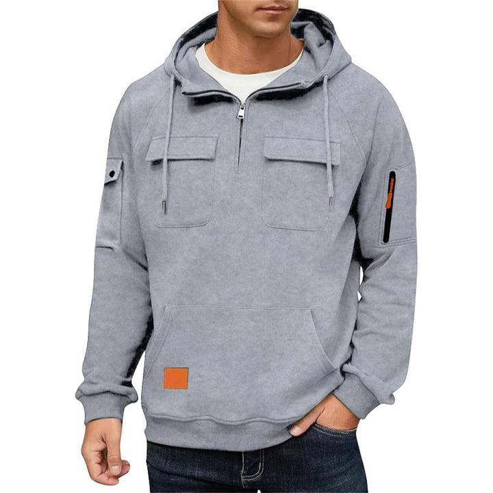 Men's hoodie with practical pockets and sporty design Lisslune
