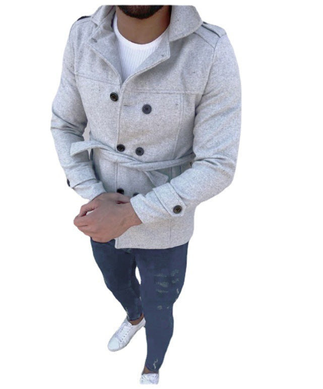 Men's coat with double button placket Lisslune