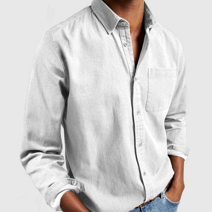 Men's casual leisure shirt made of light cotton fabric Lisslune
