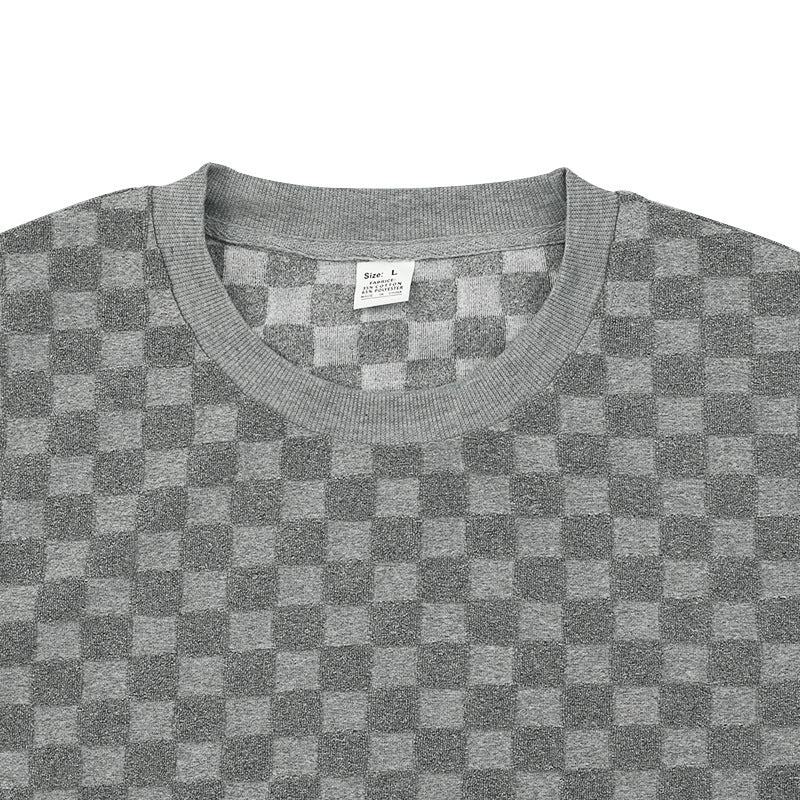 Men's Oversized Sweatshirt with Textured Pattern Lisslune