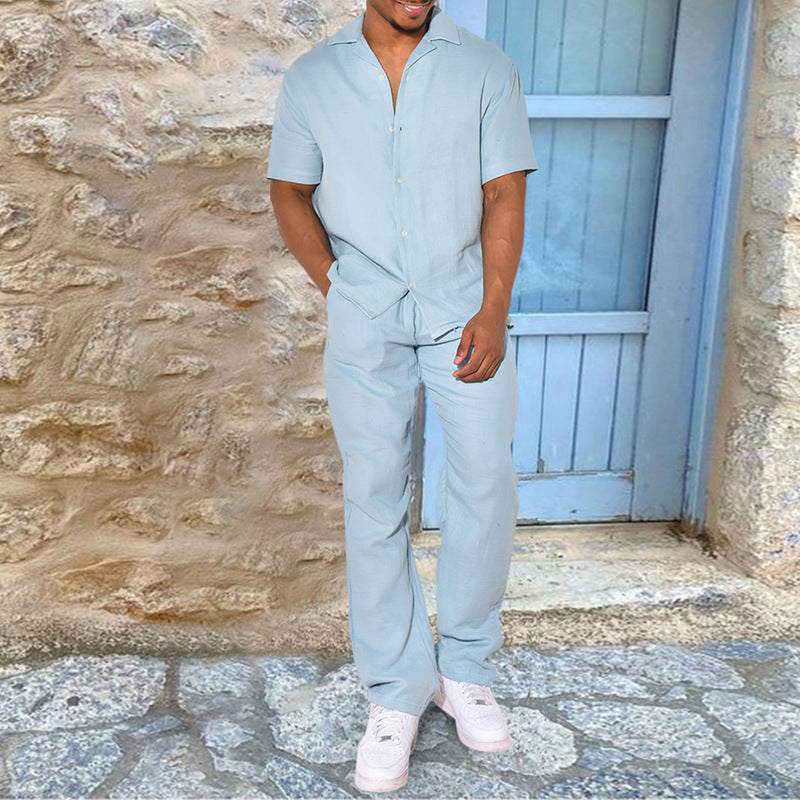 Men's Casual Linen Suit Lisslune