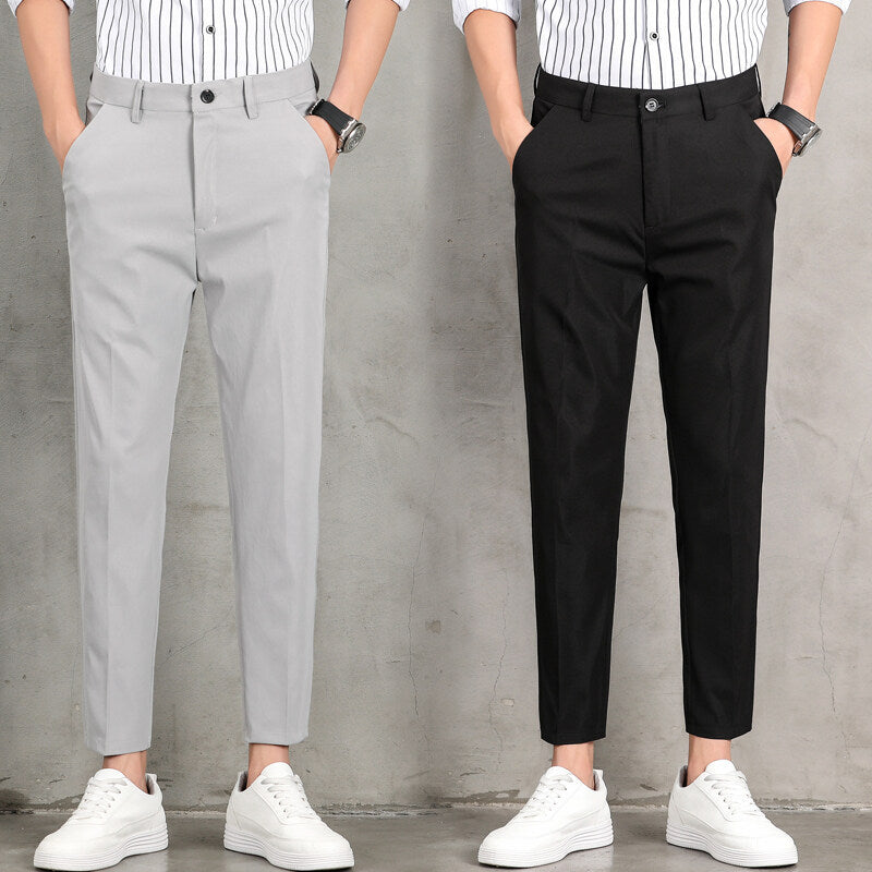 Men's modern chinos with a slim fit cut and practical side pockets Lisslune