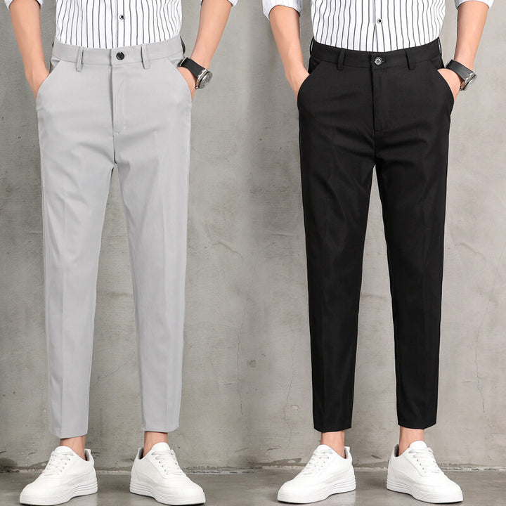 Men's modern chinos with a slim fit cut and practical side pockets Lisslune