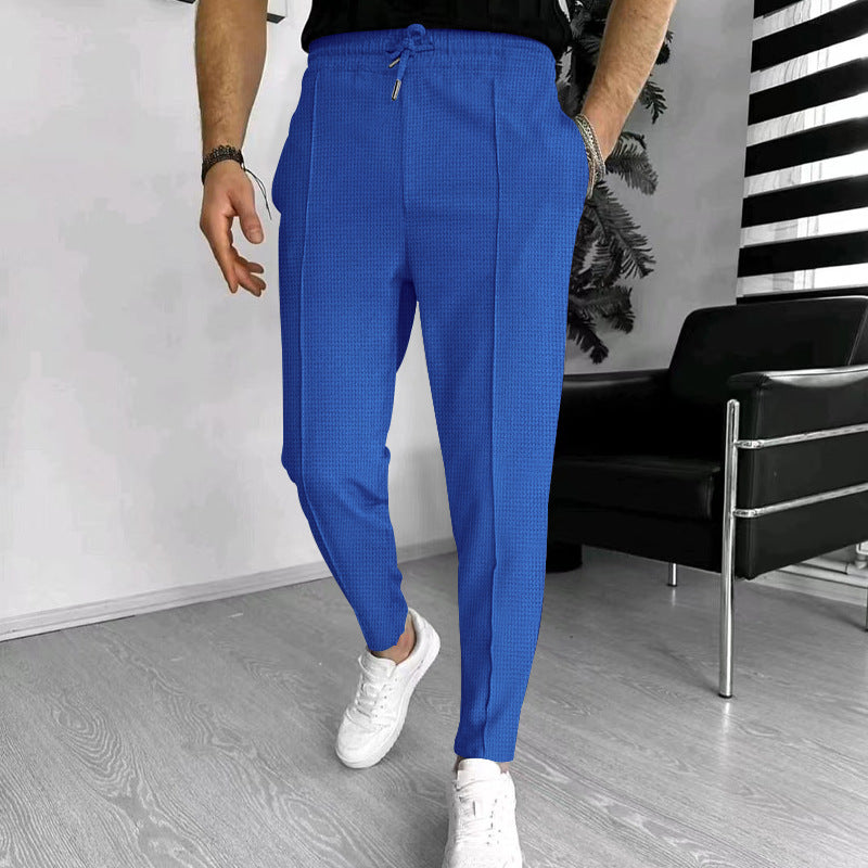 Men's Fashion Chino Pants with Elastic Waistband and Practical Pockets Lisslune