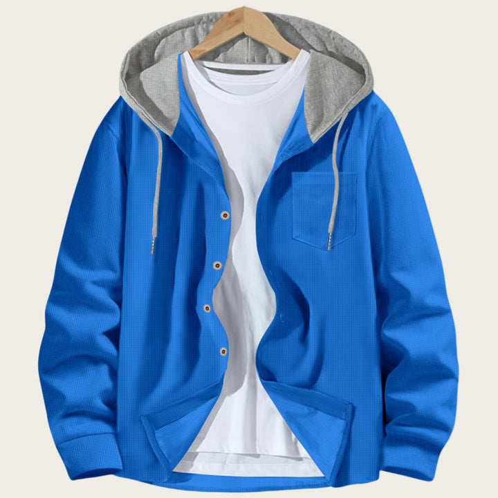 Men's lightweight jacket with integrated hood and practical pockets Lisslune