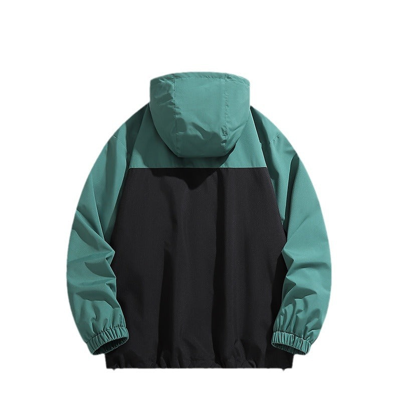 Men's Sporty Functional Jacket with Hood and Water-Repellent Coating Lisslune