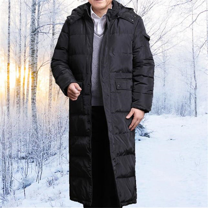 Men's Long Quilted Down Jacket Lisslune