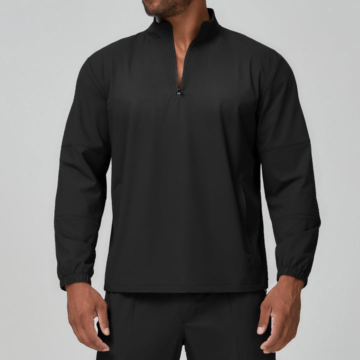 Men's Sporty Jacket with Short Zipper Lisslune