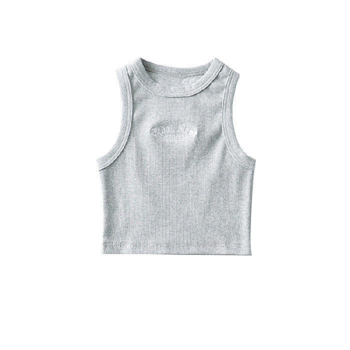 Women’s Crop Top with High Collar and Subtle Logo Lisslune