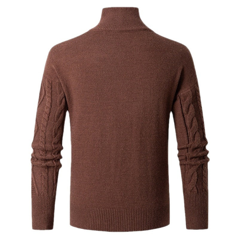 Men's cardigan with elegant cable patterns Lisslune