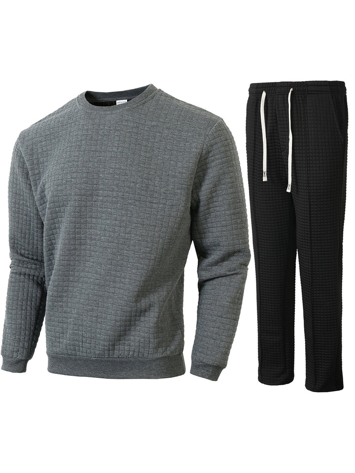 Men's cozy sweatshirt and jogger set Lisslune