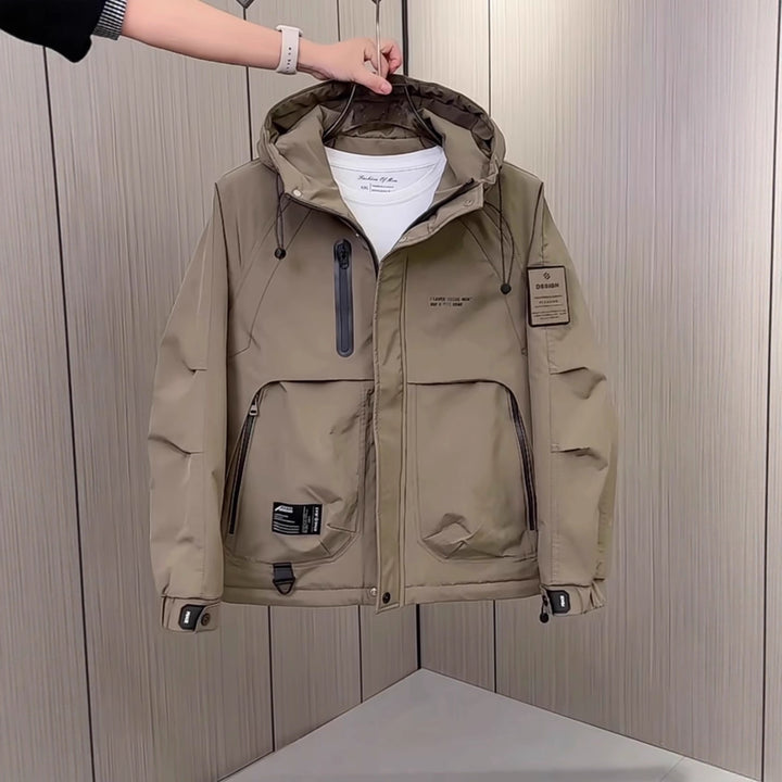 Men's Technical Outdoor Jacket with Multifunctional Storage Pockets Lisslune