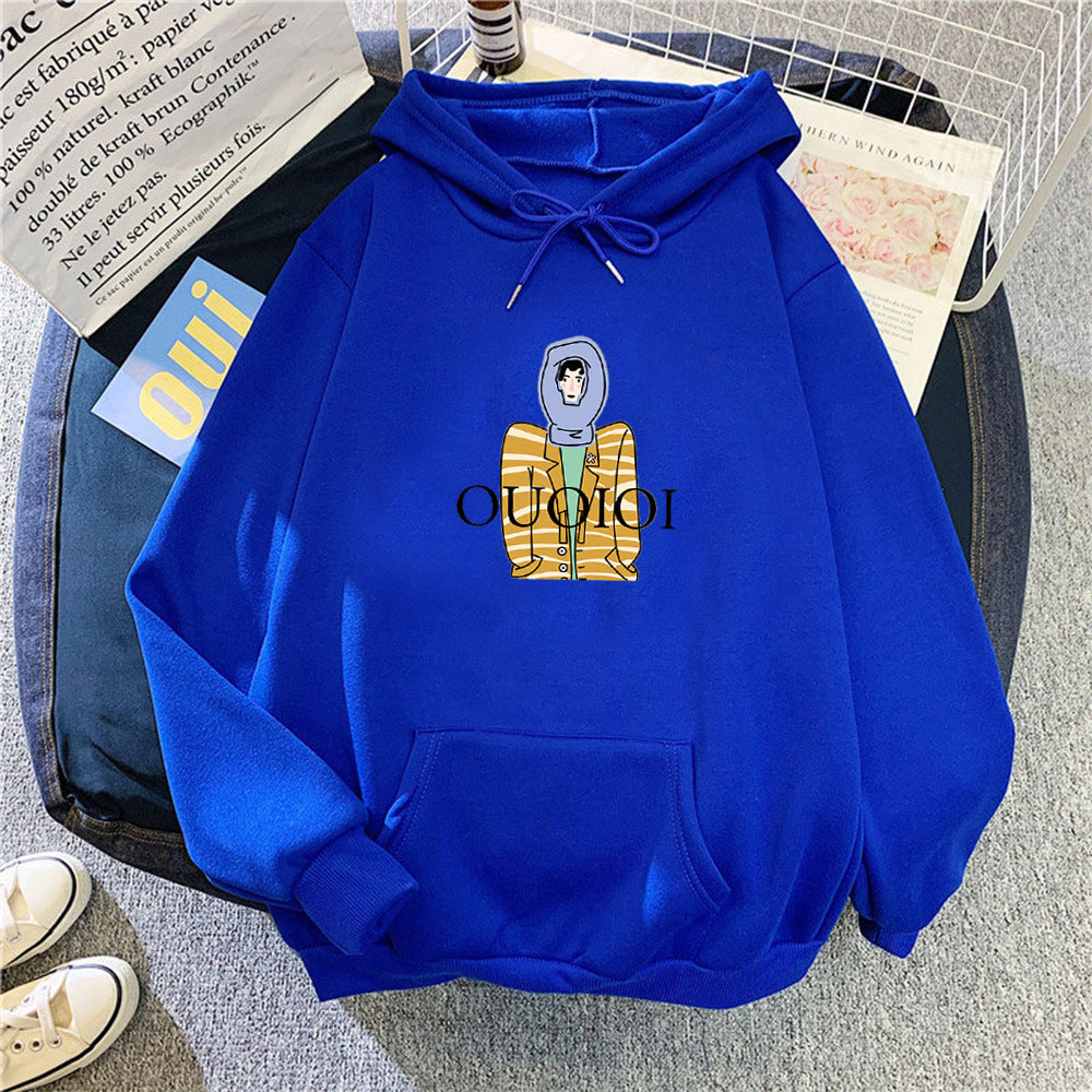 Ladies hoodie with unique cartoon design Lisslune