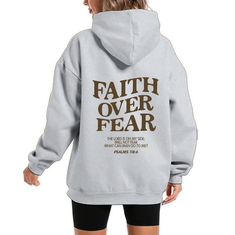 Women's hoodie with motivational lettering and comfortable fit Lisslune