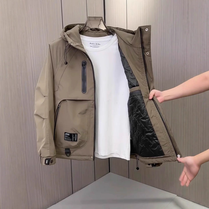 Men's Technical Outdoor Jacket with Multifunctional Storage Pockets Lisslune