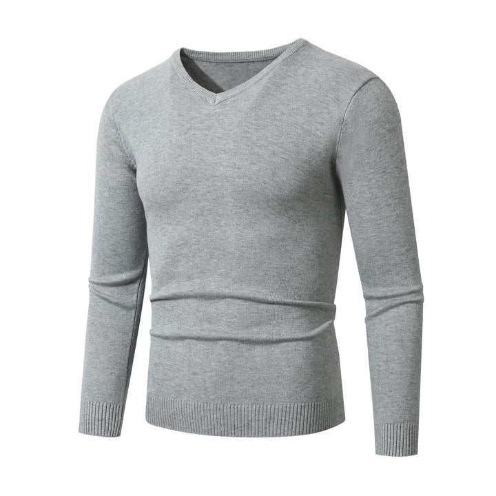 Men's elegant V-neck sweater made of high-quality fine knit Lisslune
