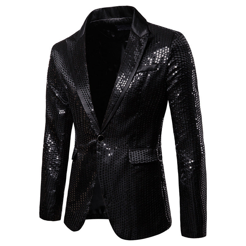 Men's glittering sequin blazer Lisslune