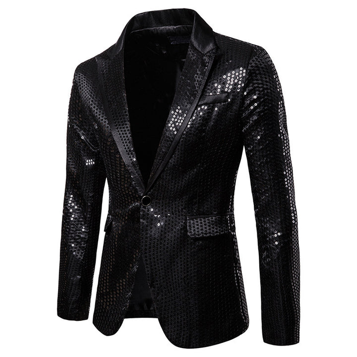 Men's glittering sequin blazer Lisslune