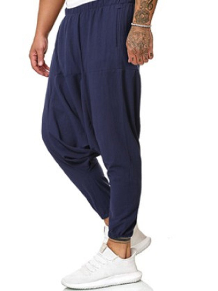 Men's casual and comfortable harem pants made of breathable cotton Lisslune