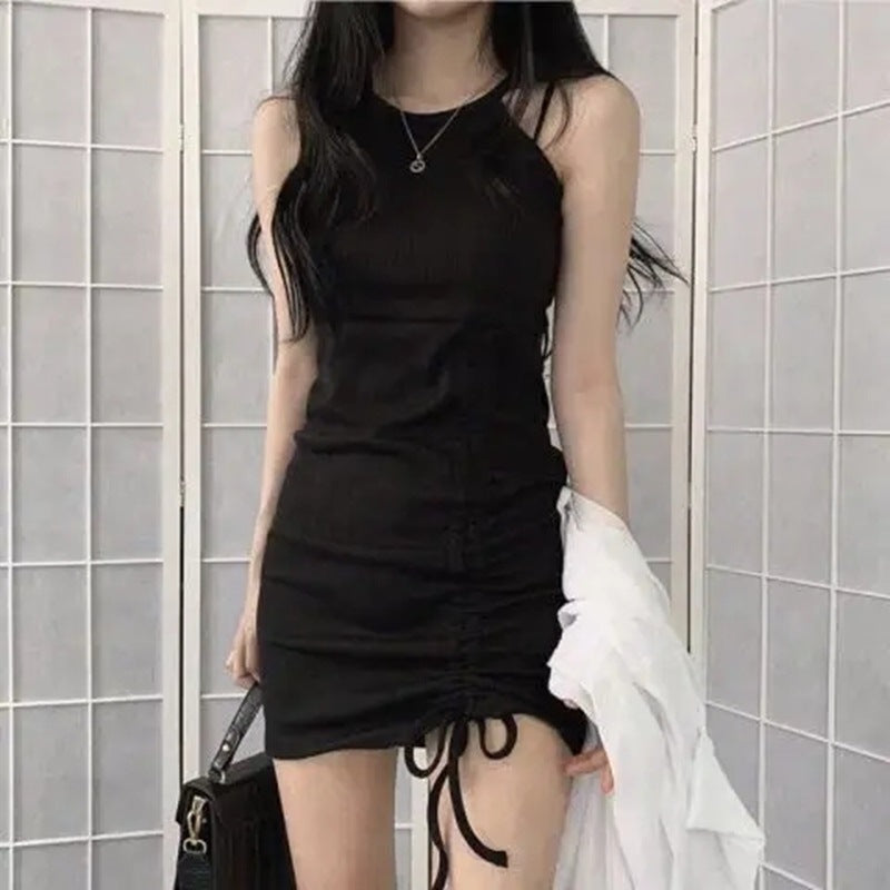 Women's form-fitting mini dress with gathering Lisslune