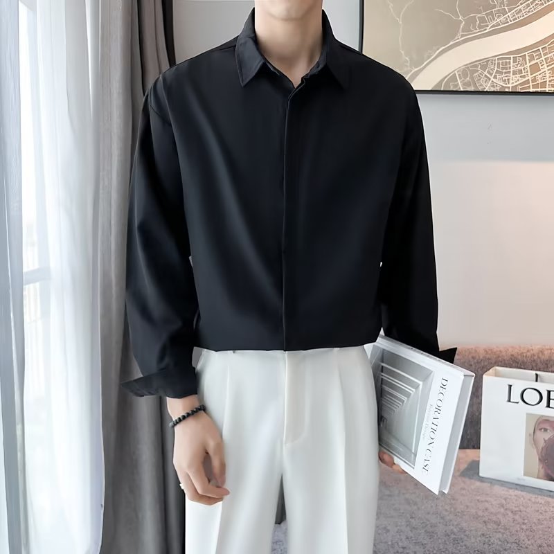Men's Elegant and Casual Shirt Blouse Lisslune