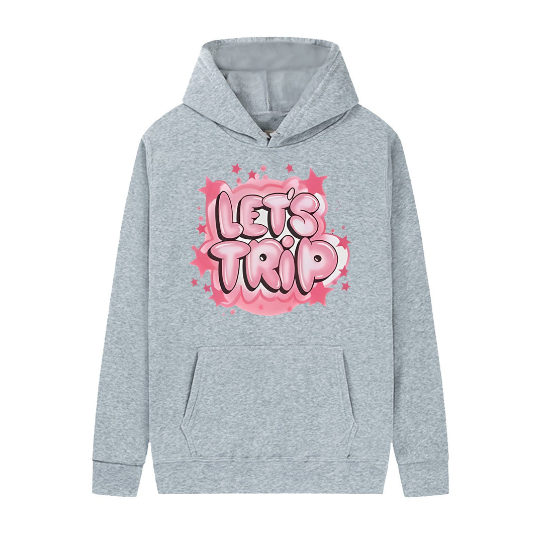 Women's hoodie with stylish graffiti print and comfortable fit Lisslune