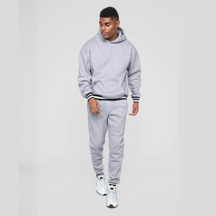 Men's sporty sweatshirt with comfortable joggers in urban style Lisslune