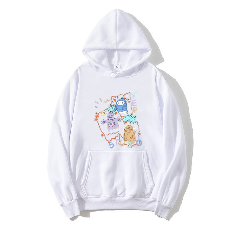Women's hoodie with playful cartoon design Lisslune