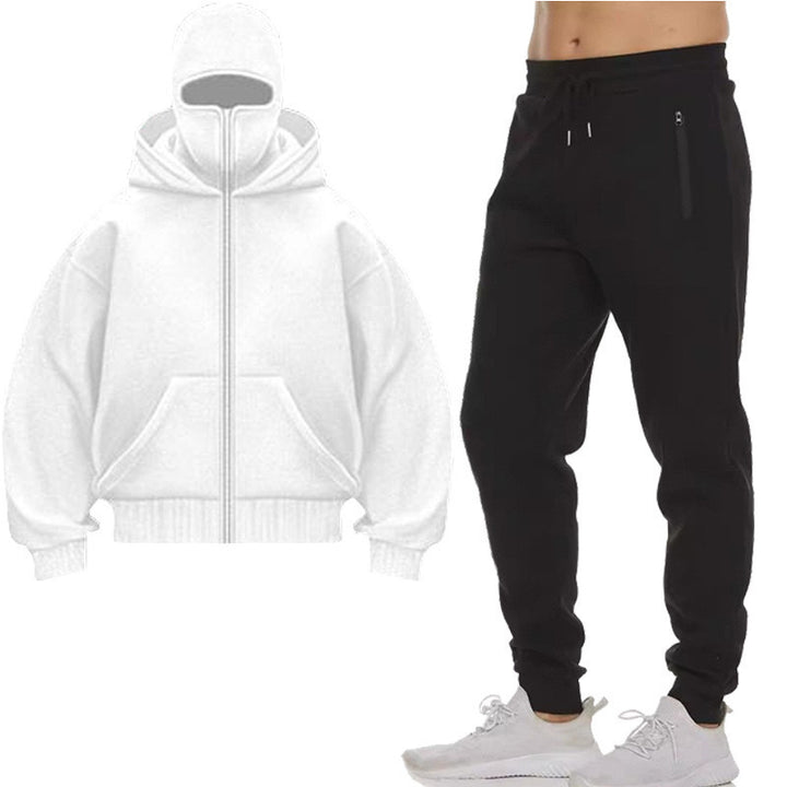 Women's hooded sweat jacket with practical continuous zipper placket and large pockets Lisslune