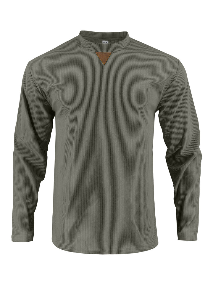 Men's sporty long-sleeve shirt with innovative texture design Lisslune