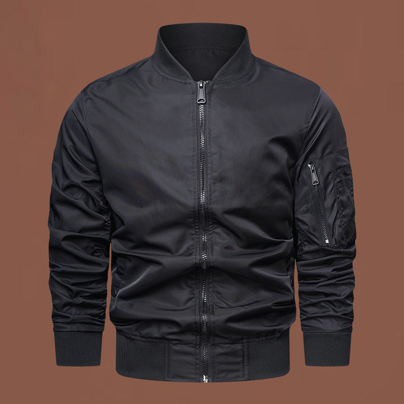 Men's fashionable bomber jacket with practical zip pockets Lisslune
