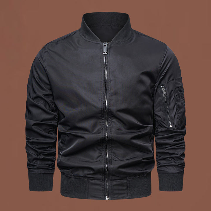 Men's fashionable bomber jacket with practical zip pockets Lisslune